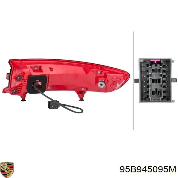 Фонарь задний левый внешний 95B945095M VAG