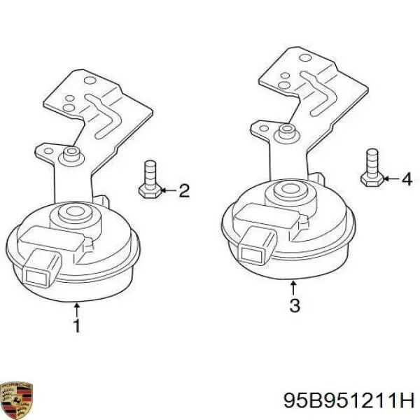  Porsche 95B951211 цена, от 62.77 USD