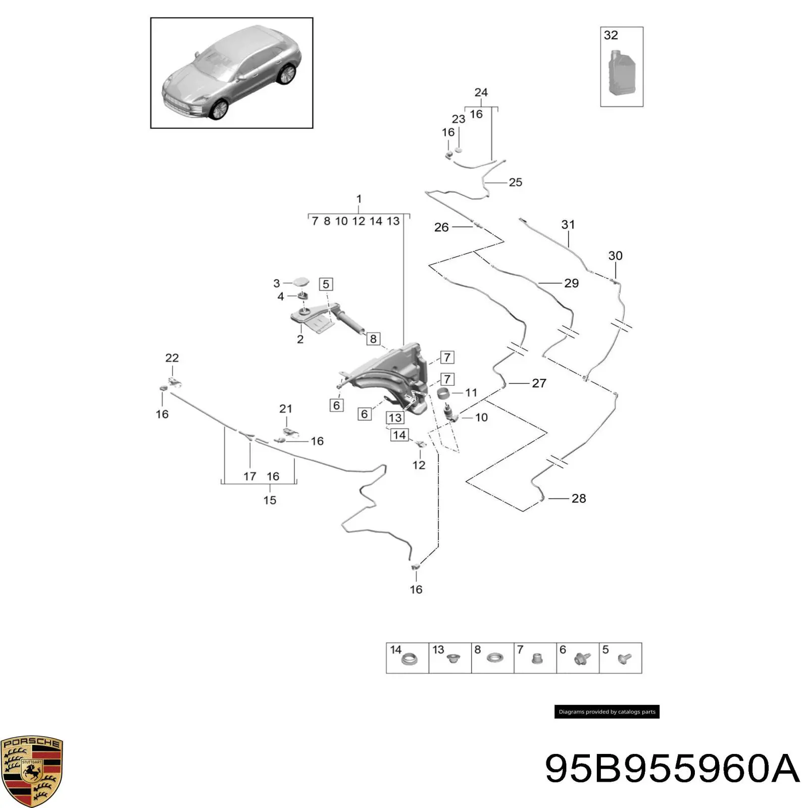  95B955960 Porsche