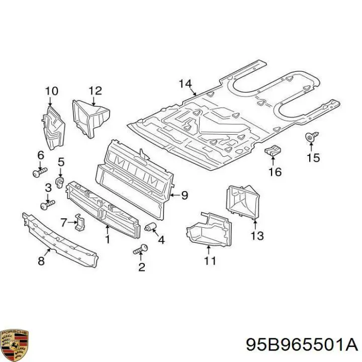  95B965501A Porsche