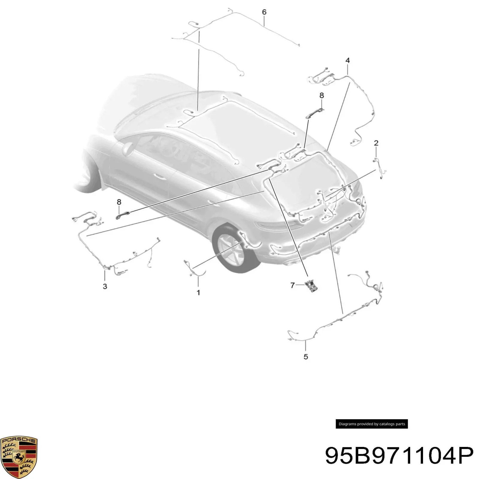 Купить 95B971104P Porsche 