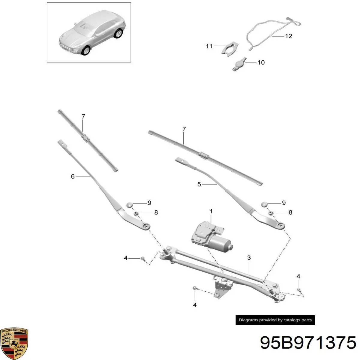 95B971375 Porsche 