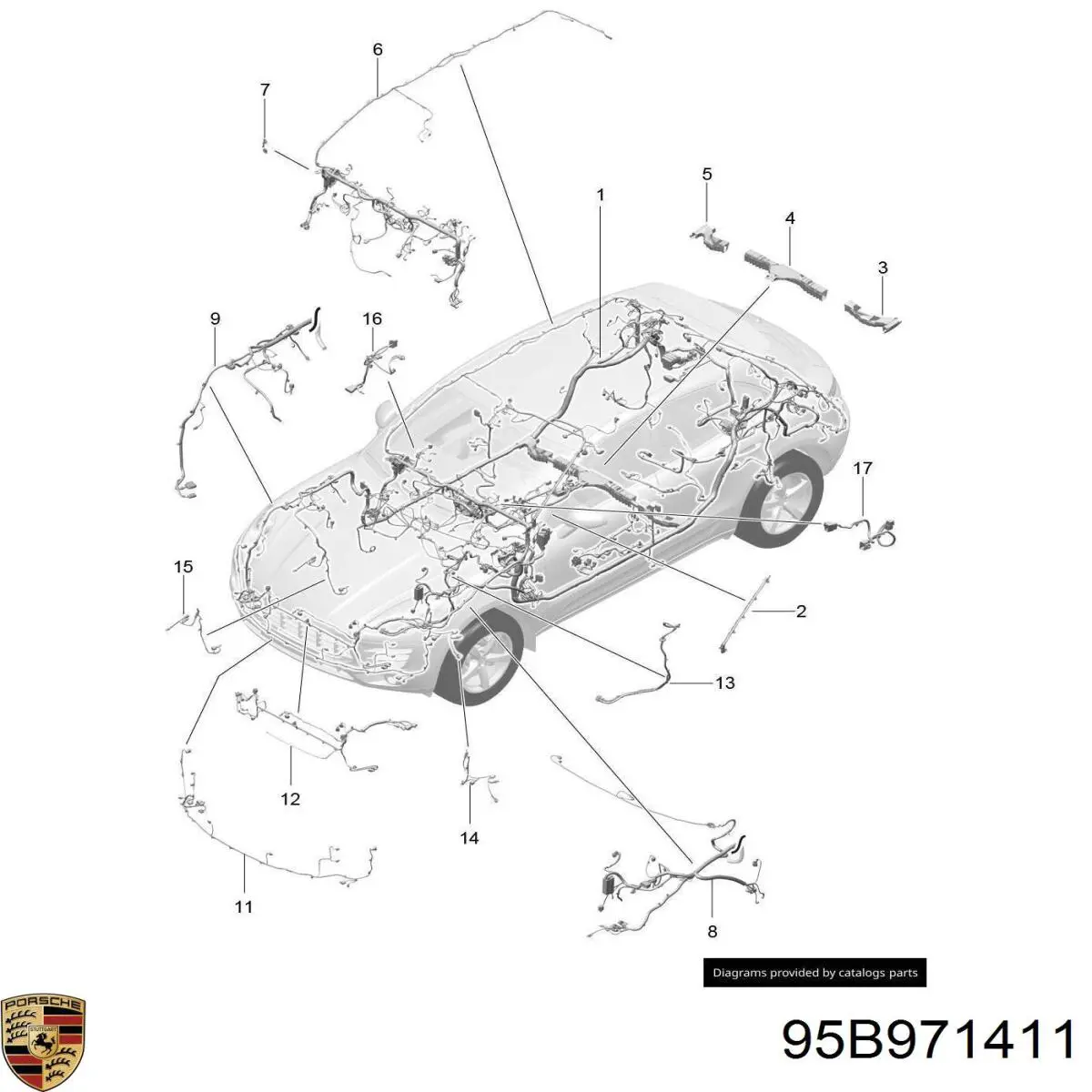  95B971411 Porsche