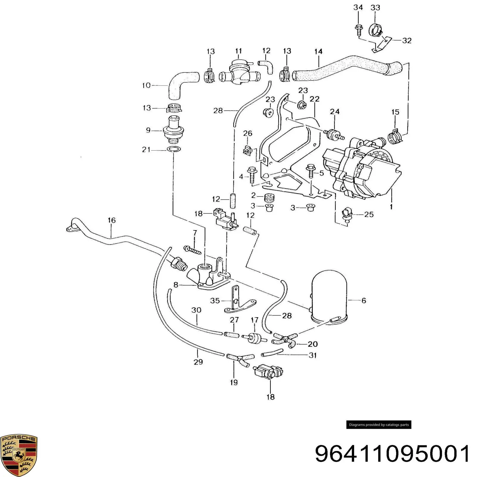  96411095001 Porsche