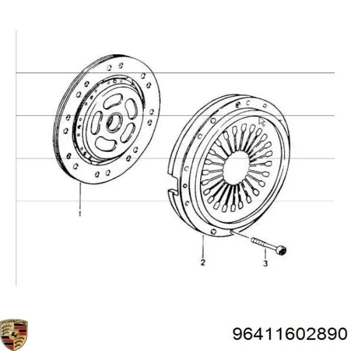 96411602890 Porsche Нажимной диск сцепления