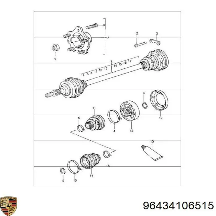  Porsche 96434106515