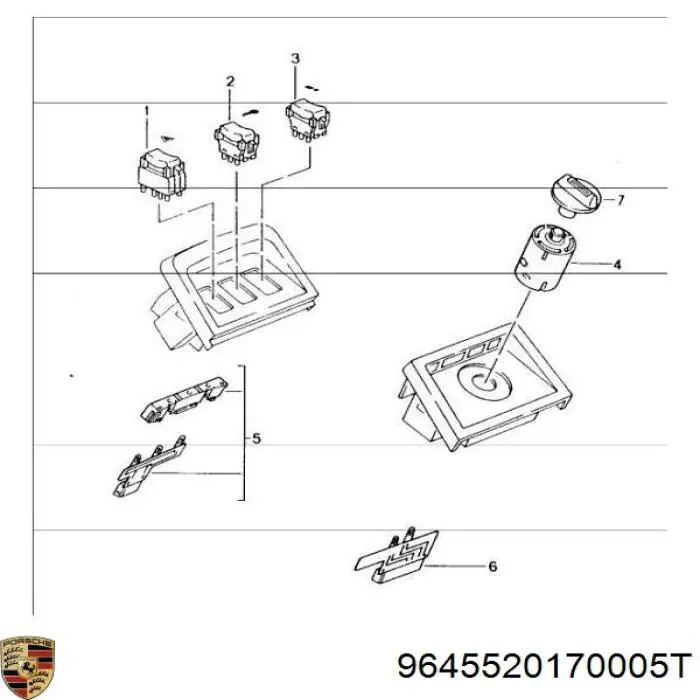Купить 9645520170005T Porsche 