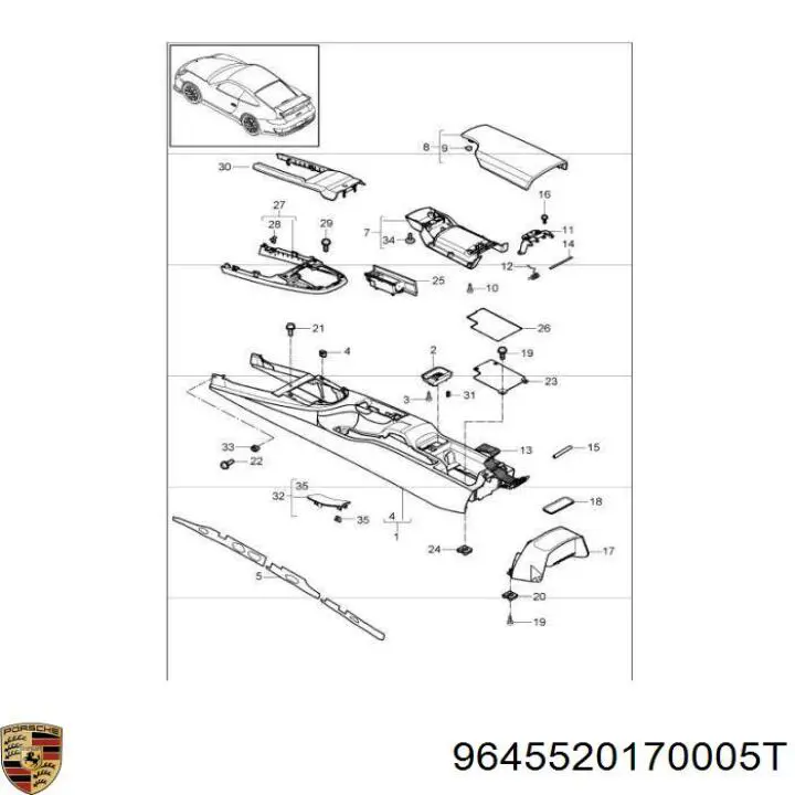 Porsche 9645520170005T