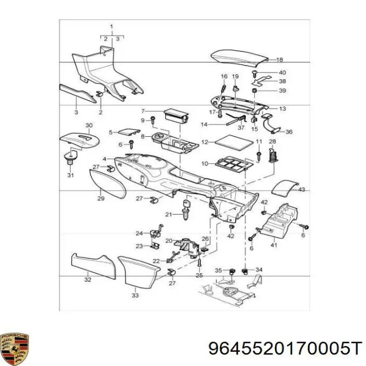  Porsche 9645520170005T цена, от 1097.62 USD