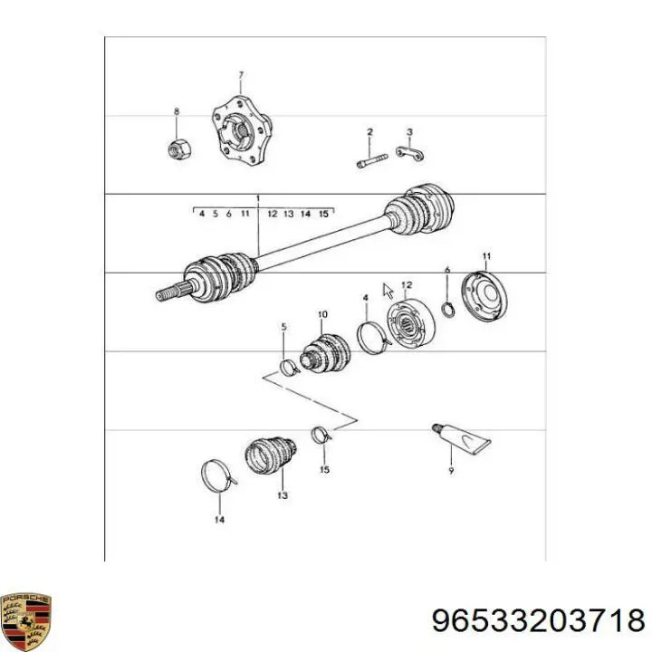 Купить 96533203718 Porsche 