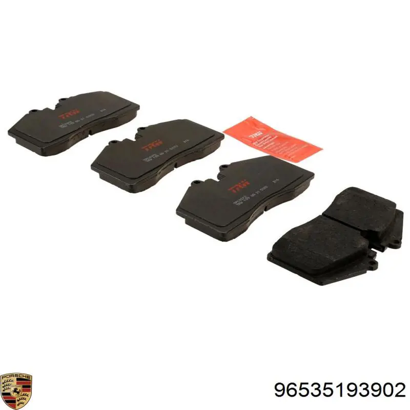 Купить 96535193902 Porsche Колодки тормозные