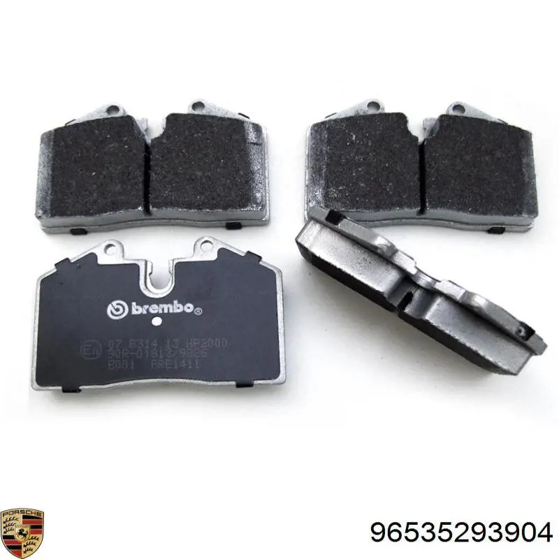 Задние тормозные колодки 96535293904 Porsche