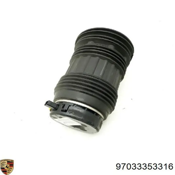 97033353316 Porsche coxim pneumático (suspensão de lâminas pneumática do eixo traseiro)