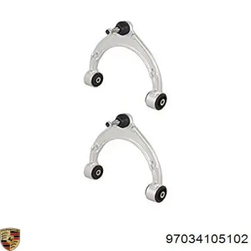 97034105102 Porsche braço oscilante superior esquerdo/direito de suspensão dianteira