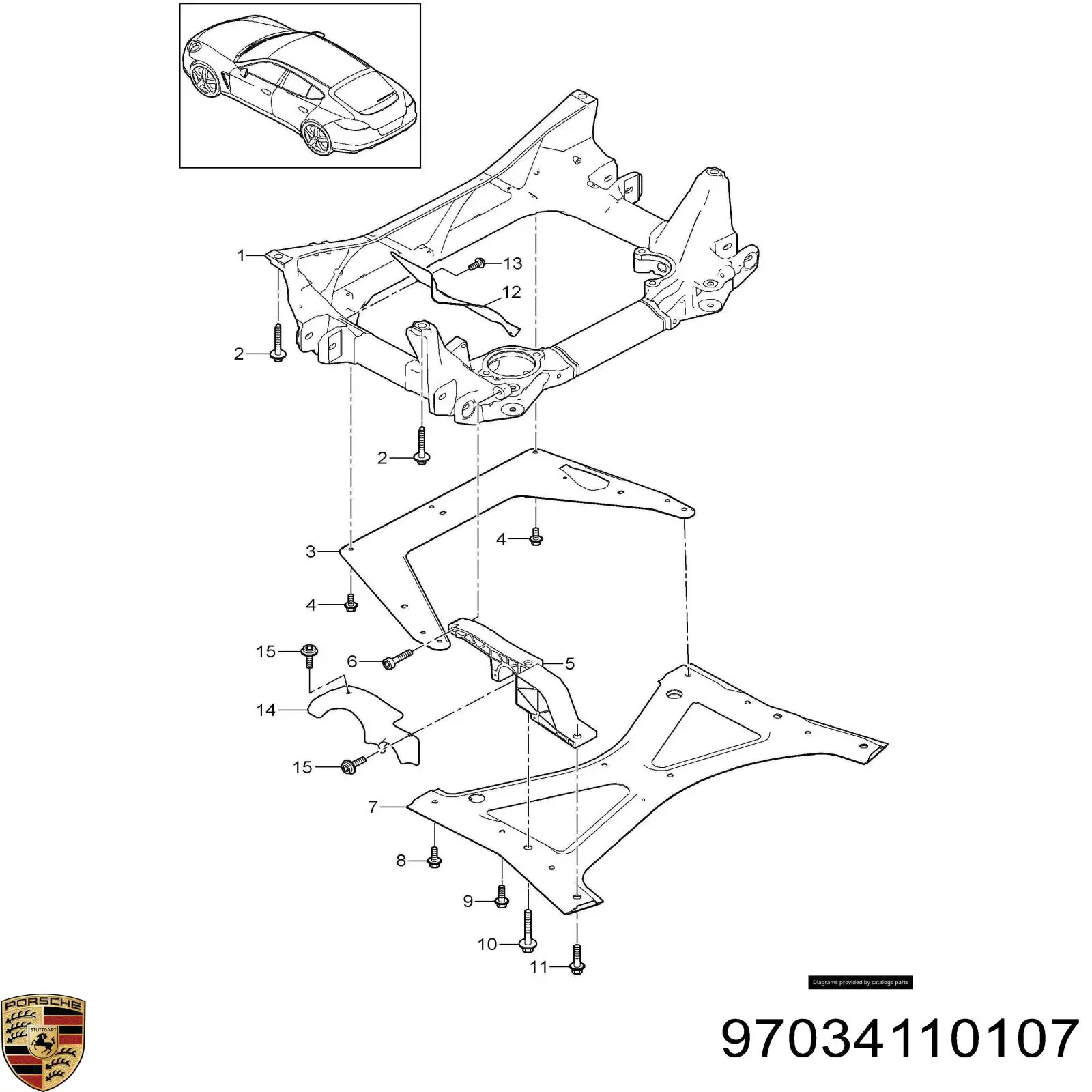  97034110107 Porsche