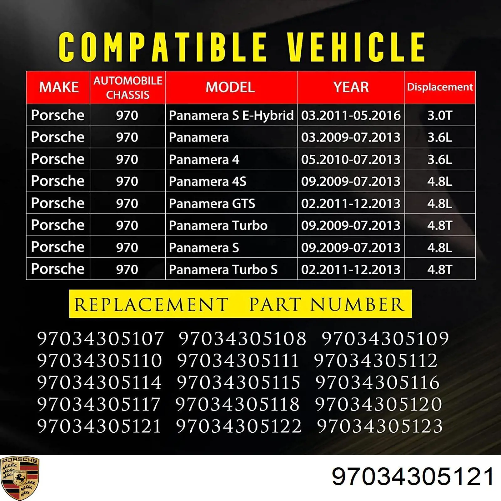 97034305121 Porsche 