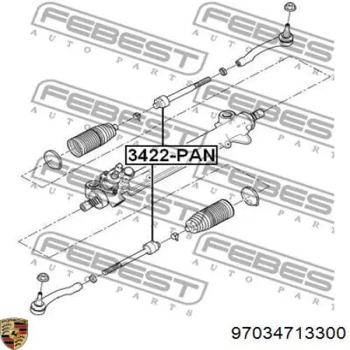 Рулевая тяга Porsche 97034713300 цена, от 61.21 USD