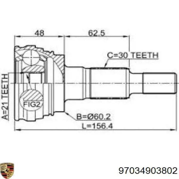  97034903802 Porsche