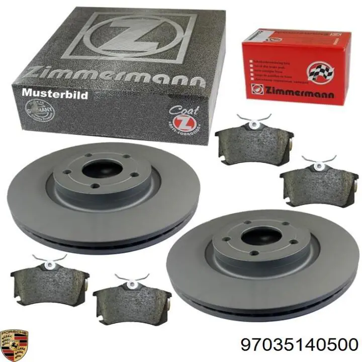 Купить 97035140500 Porsche Ротор тормозной