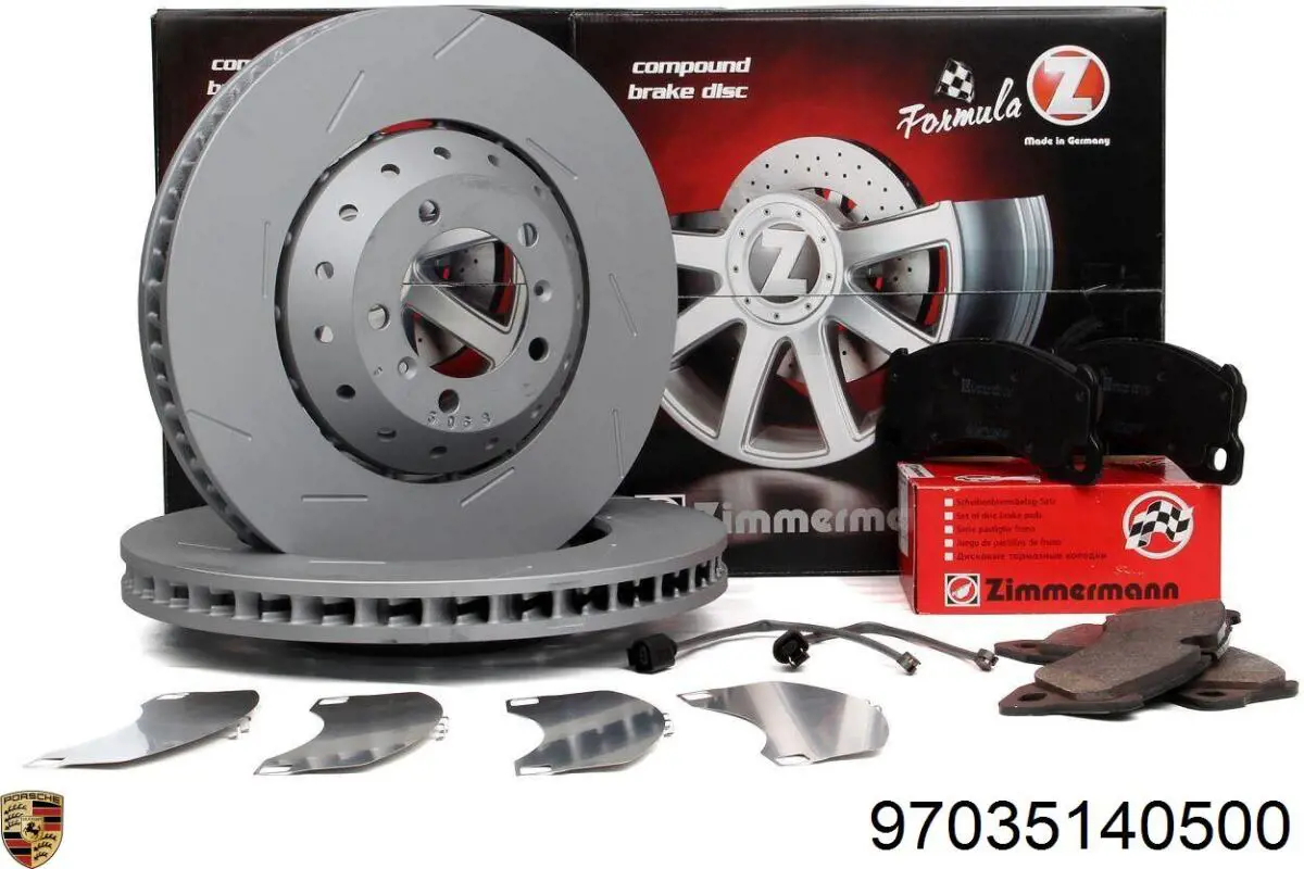 Передний тормозной диск Porsche 97035140500
