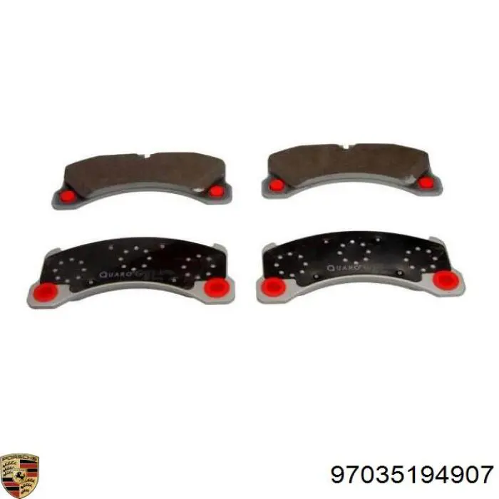 Купить 97035194907 Porsche Колодки тормозные