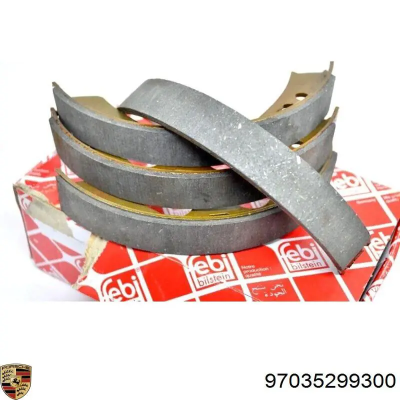 Тормозные колодки стояночного тормоза Porsche 97035299300 цена, от 42.92 USD