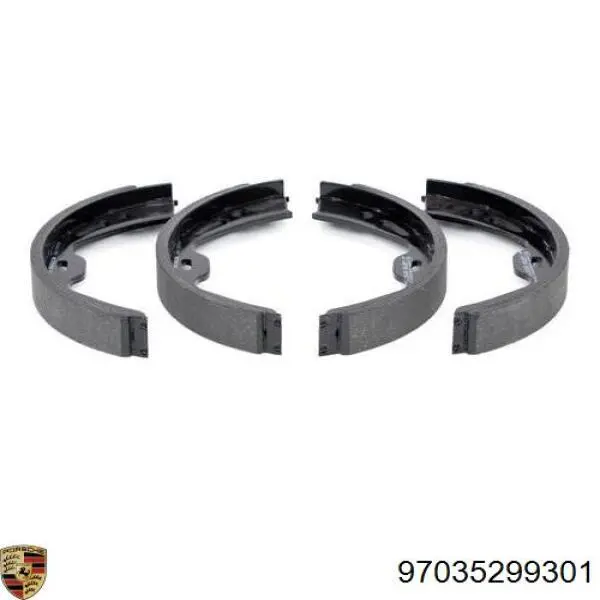 Купить 97035299301 Porsche Колодки ручника/стояночного тормоза