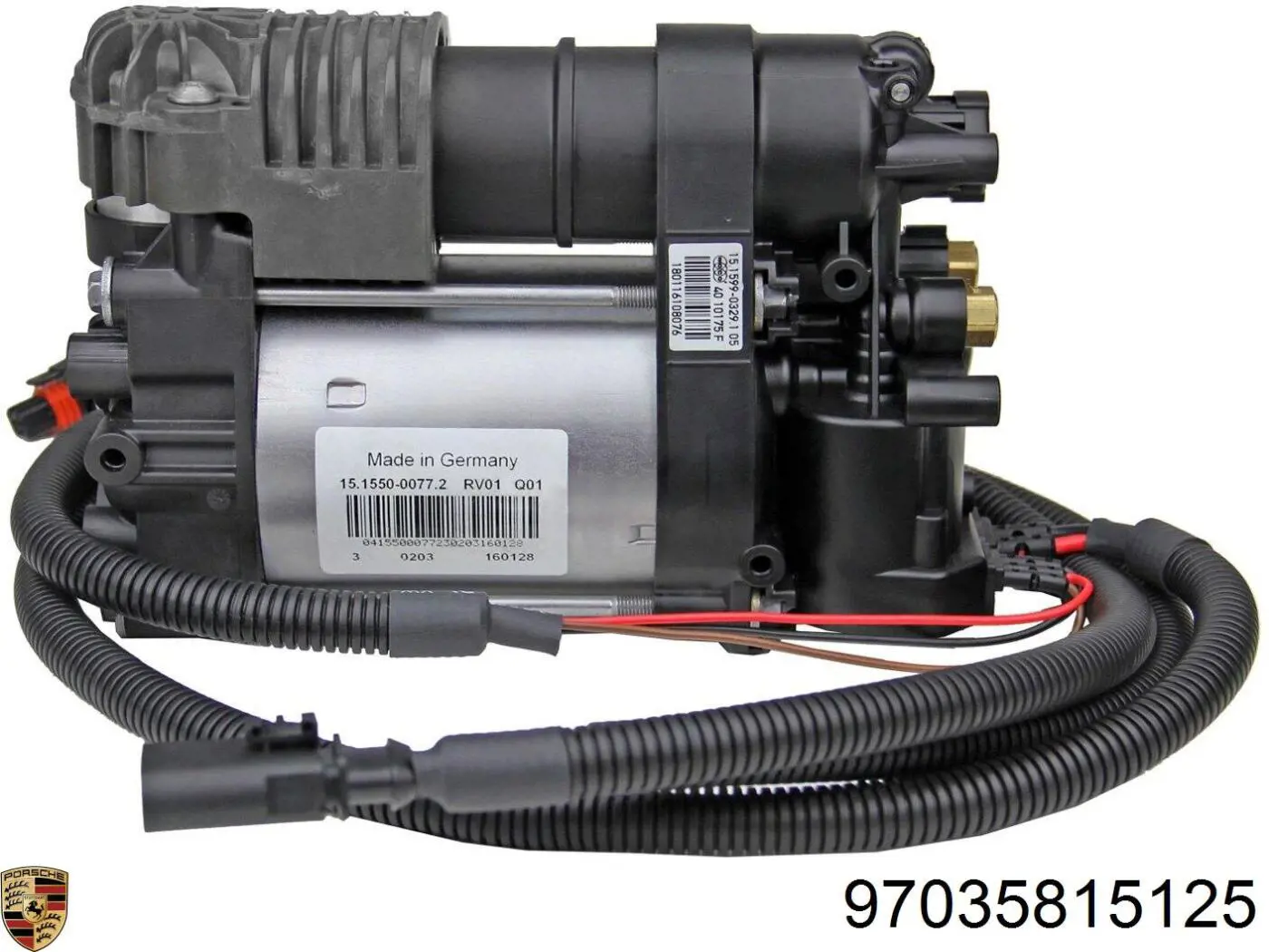 Компрессор пневмоподвески Porsche 97035815123 цена, от 491.56 USD