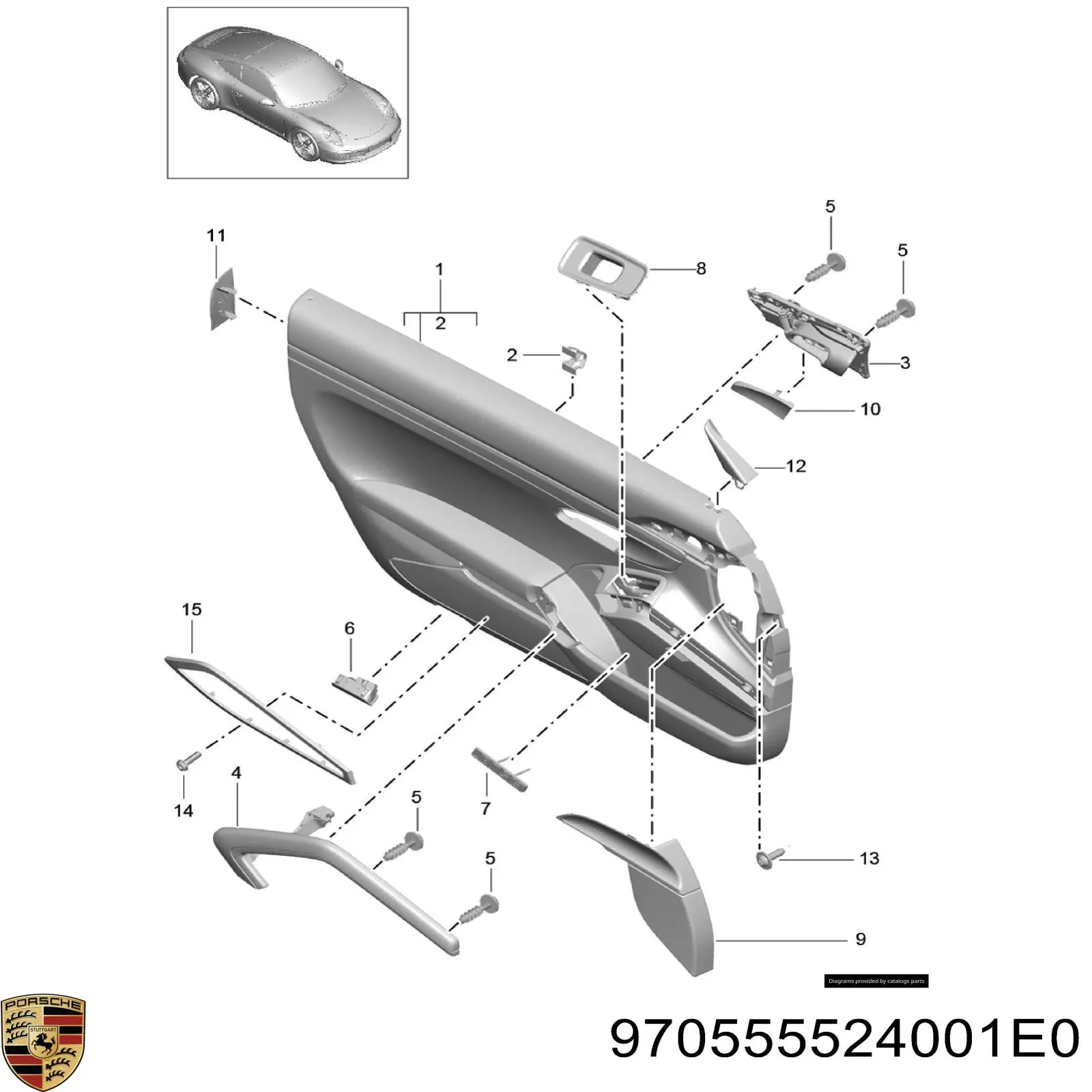  Porsche 970555524001E0 цена, от 5.65 USD