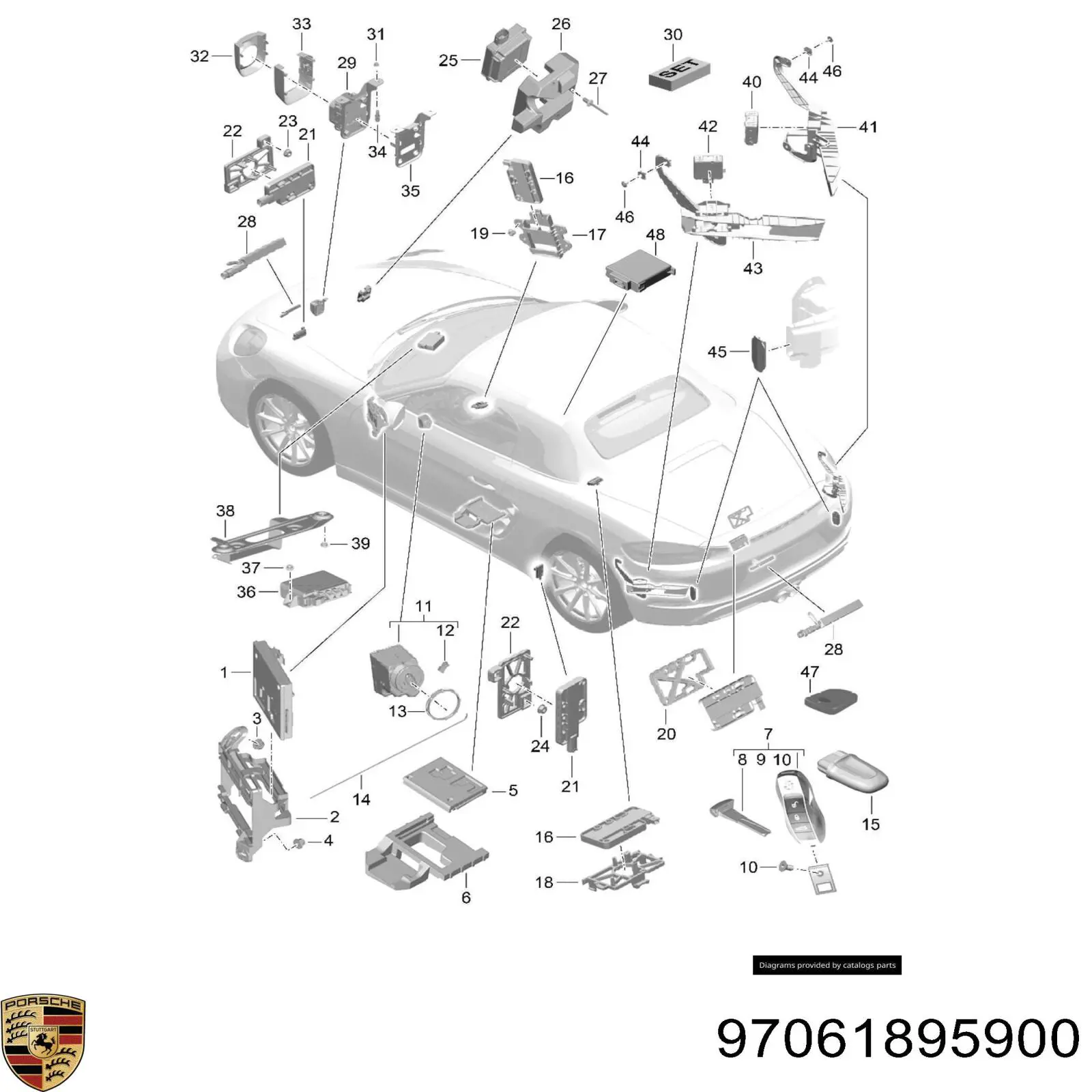 Купить 97061895900 Porsche 