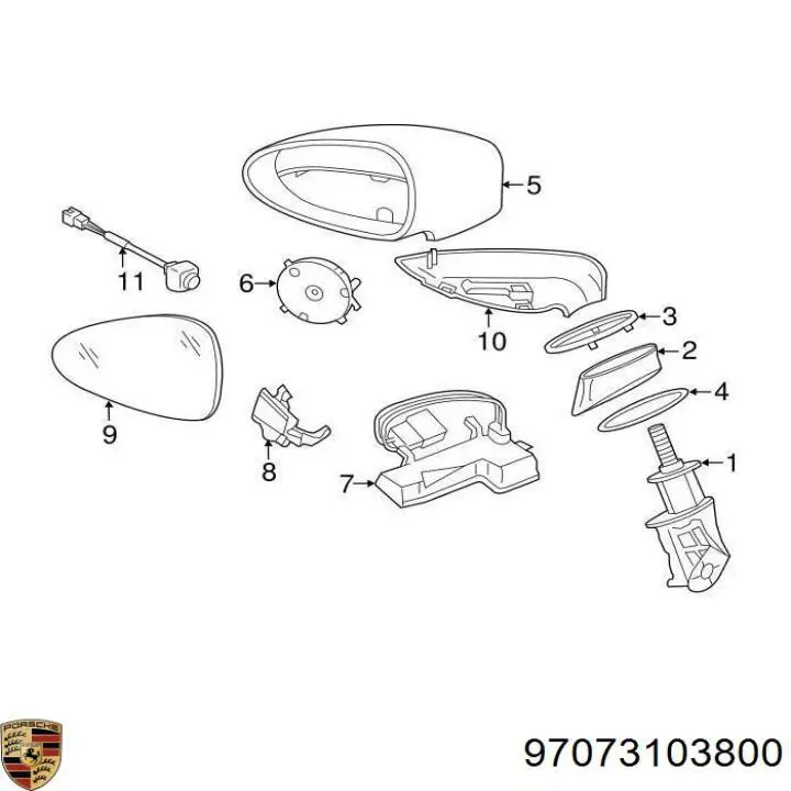 97073103800 Porsche 