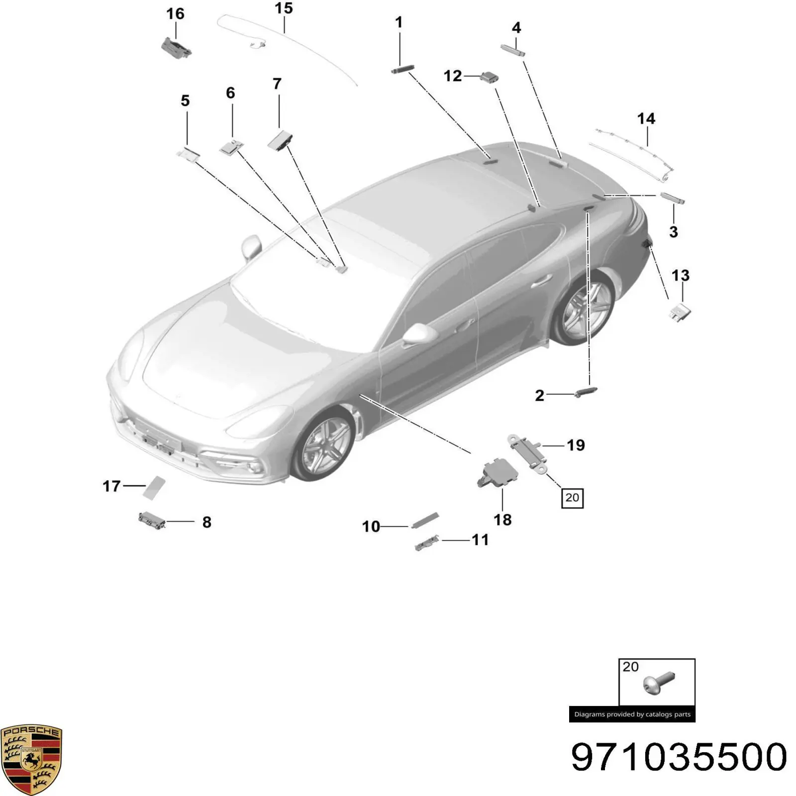  Porsche 971035500 цена, от 98.76 USD