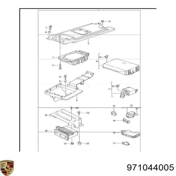 Купить 971044005 Porsche 