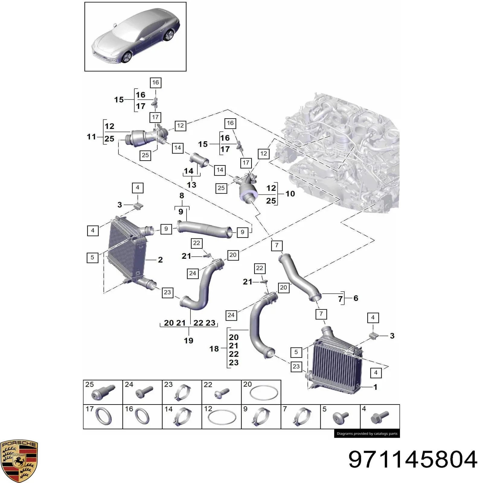  Porsche 971145804 цена, от 532.11 USD