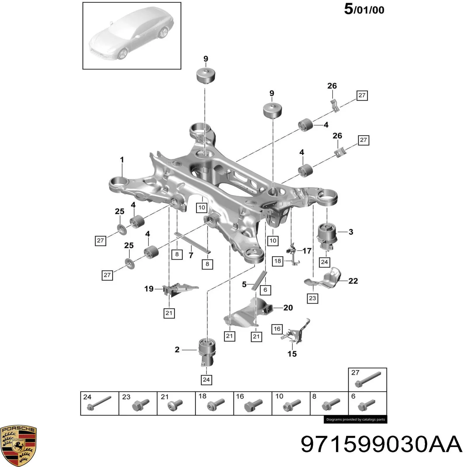  971599030AA Porsche