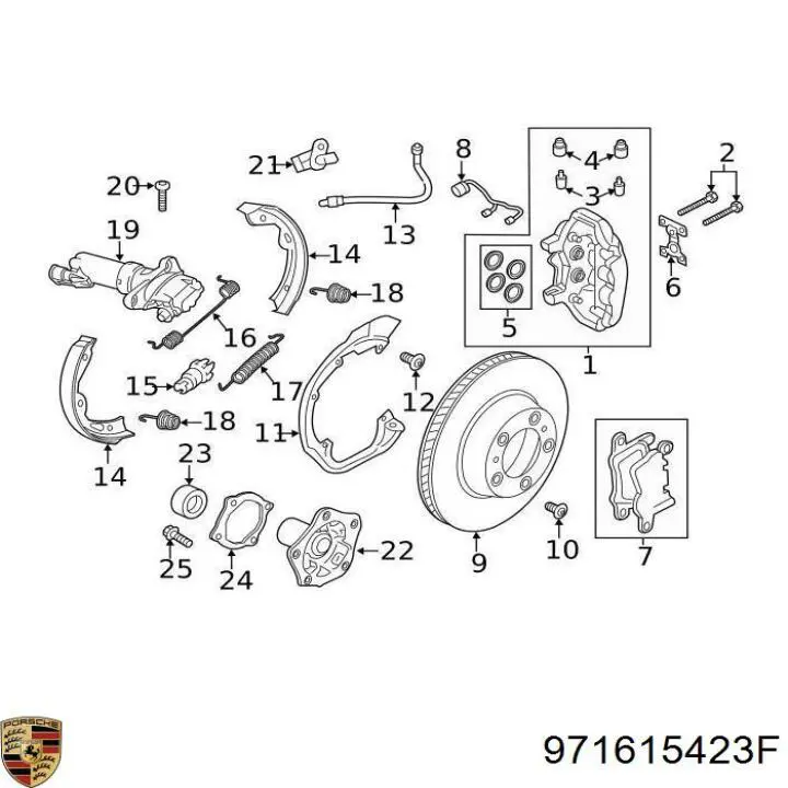  971615423P Porsche