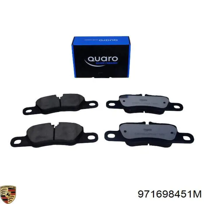971698451M Porsche Колодки тормозные дисковые комплект