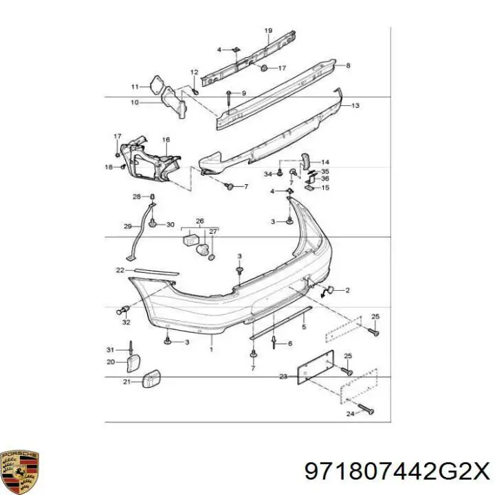 Купить 971807442G2X Porsche 