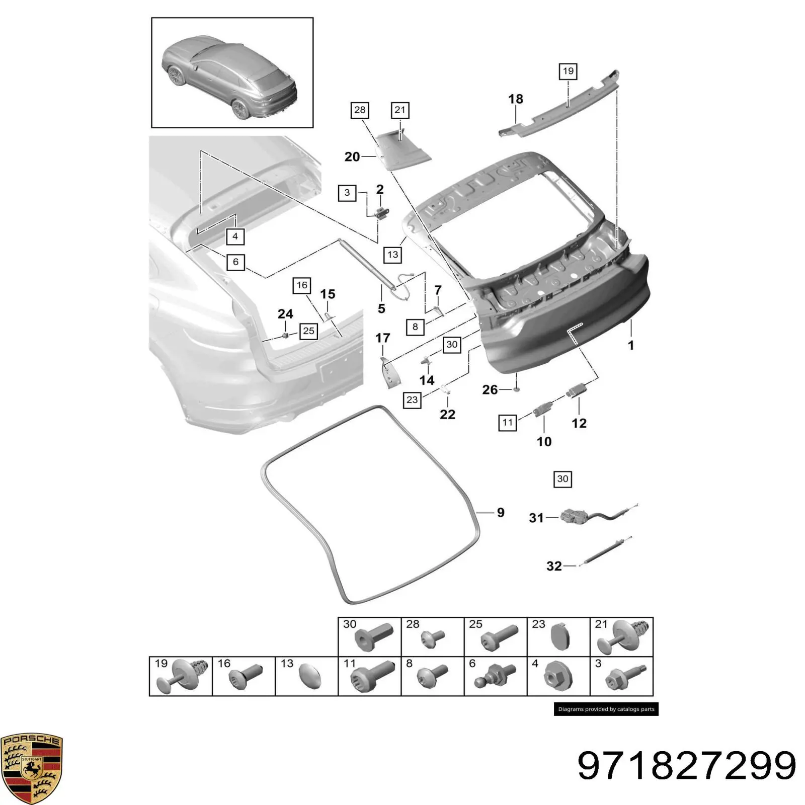  Porsche 971827299 цена, от 63.49 USD