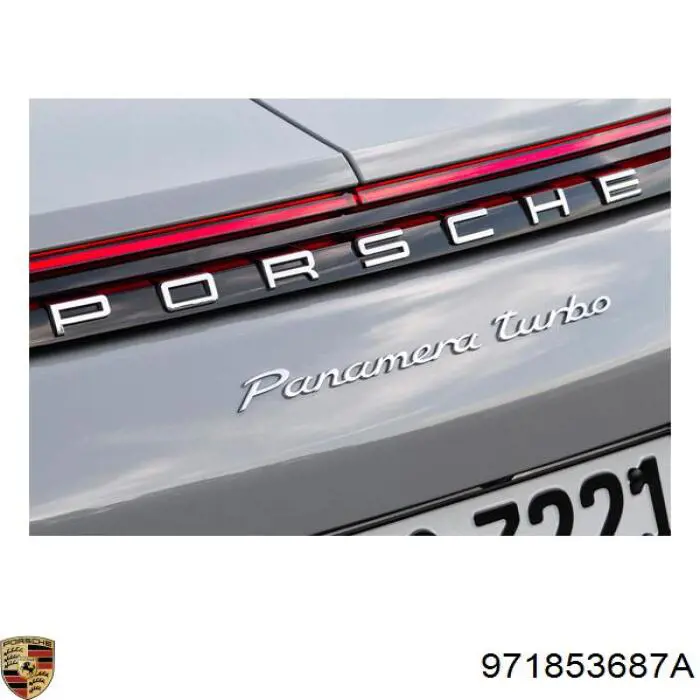 Купить 971853687A Porsche Эмблема крышки багажника