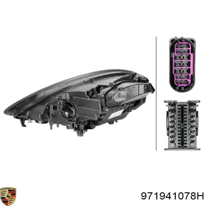Правая блок фара Porsche 971941078H цена, от 1489.93 USD