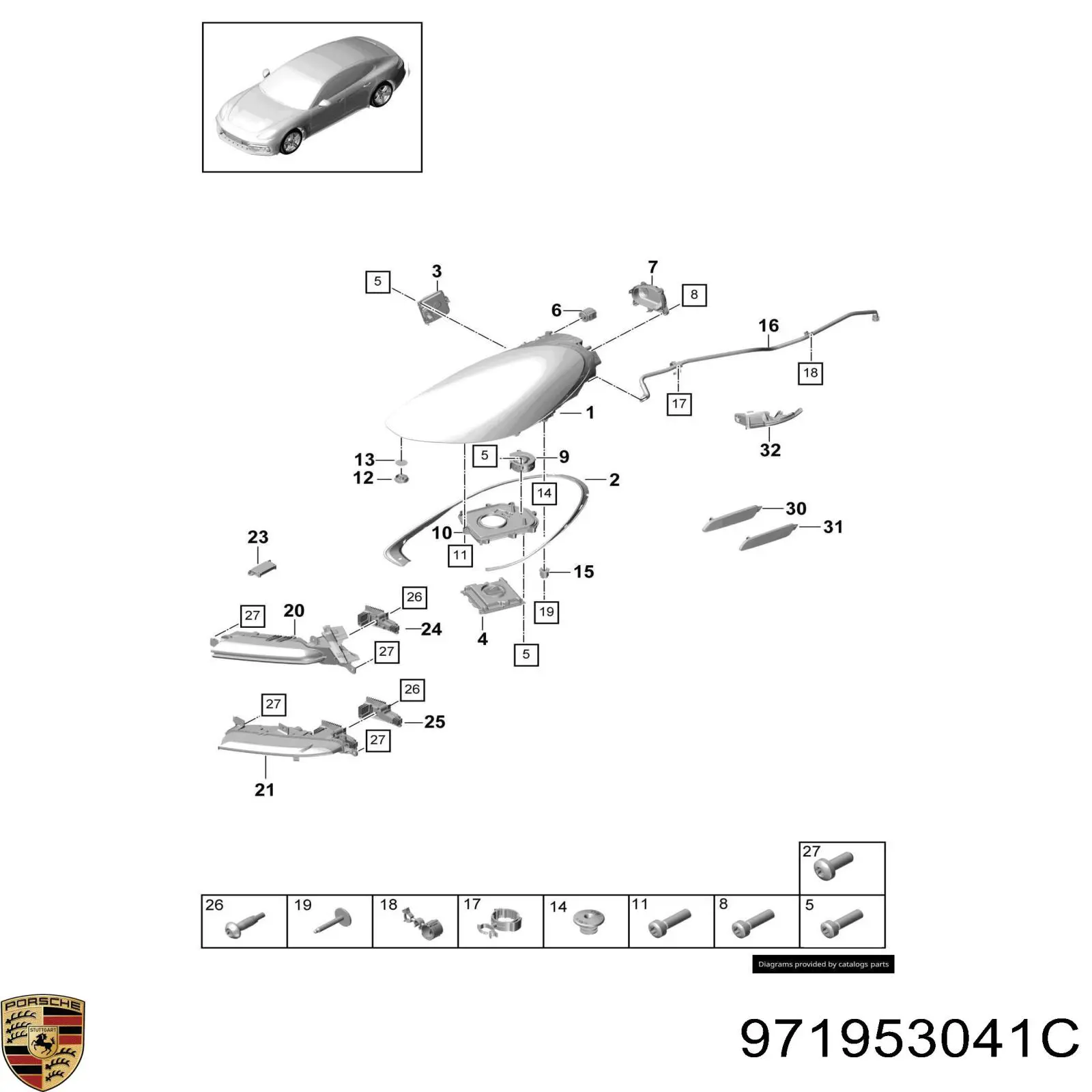  971953041G Porsche