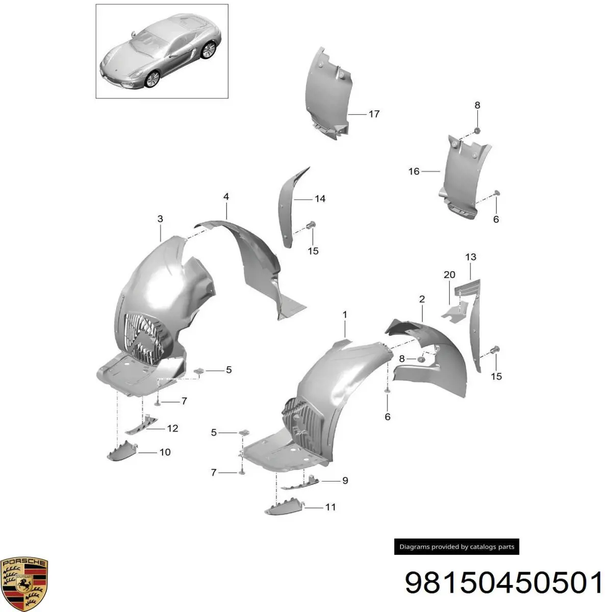 98150450501 Porsche 
