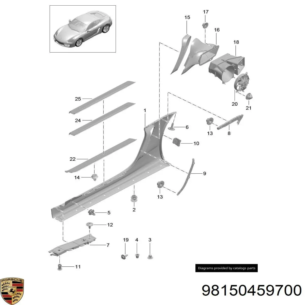  98150459700 Porsche