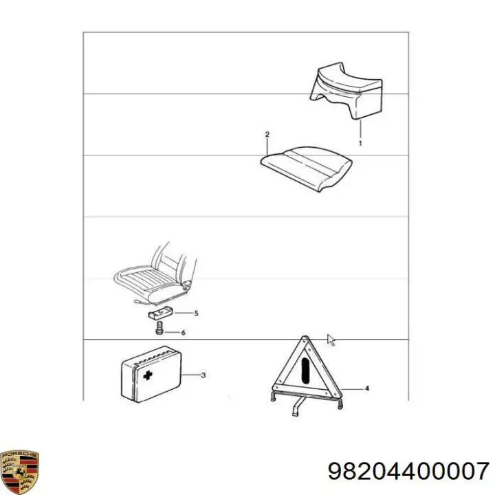 Купить 98204400007 Porsche 
