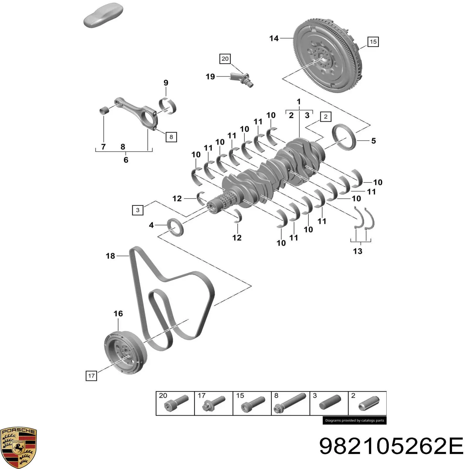 Купить 982105262E Porsche 
