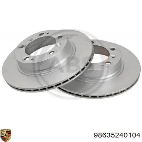 Купить 98635240104 Porsche Диск тормозной задний