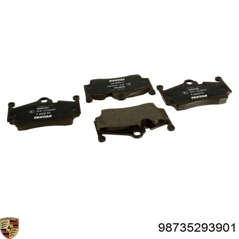 98735293901 Porsche Колодки тормозные дисковые комплект