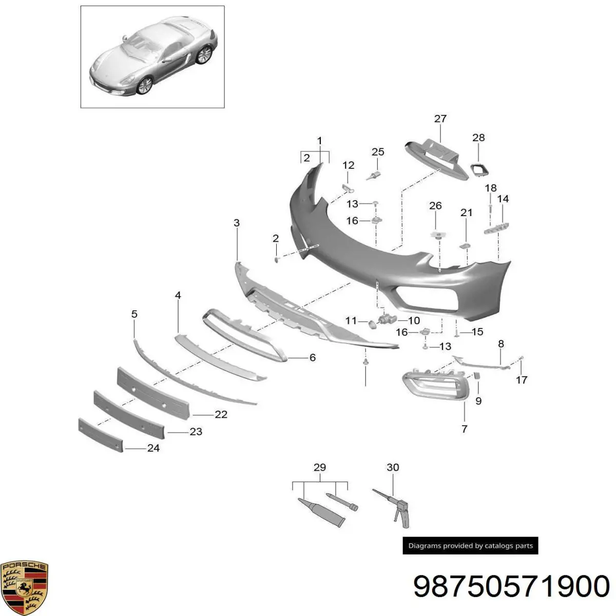  98750571900 Porsche