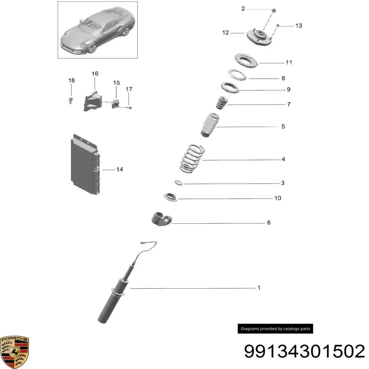  Porsche 99134301502 цена, от 241.53 USD